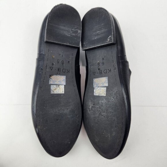Kelsi Dagger Brooklyn Leather Loafer Womens 6.5 Black Slip On Comfort Minimalist - Picture 5 of 9